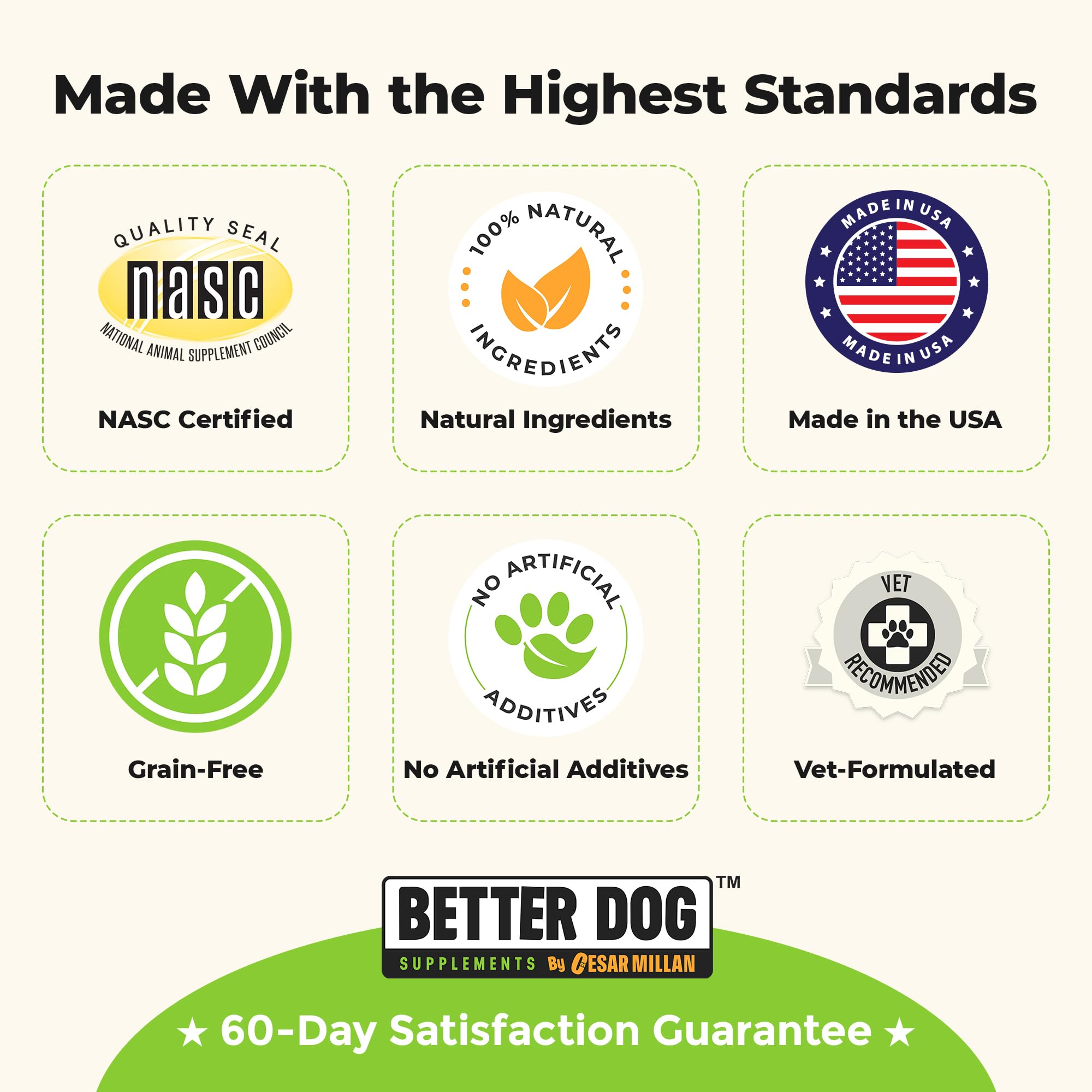 Calm Surrender made-in-usa packaging with NASC seal signals quality.