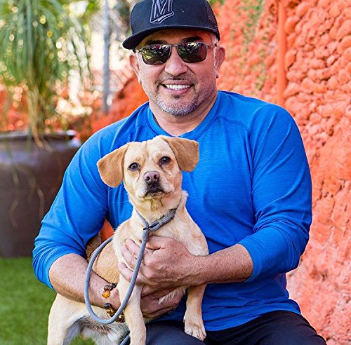 Cesar Millan Slip Lead Leash walking in the park for better control.