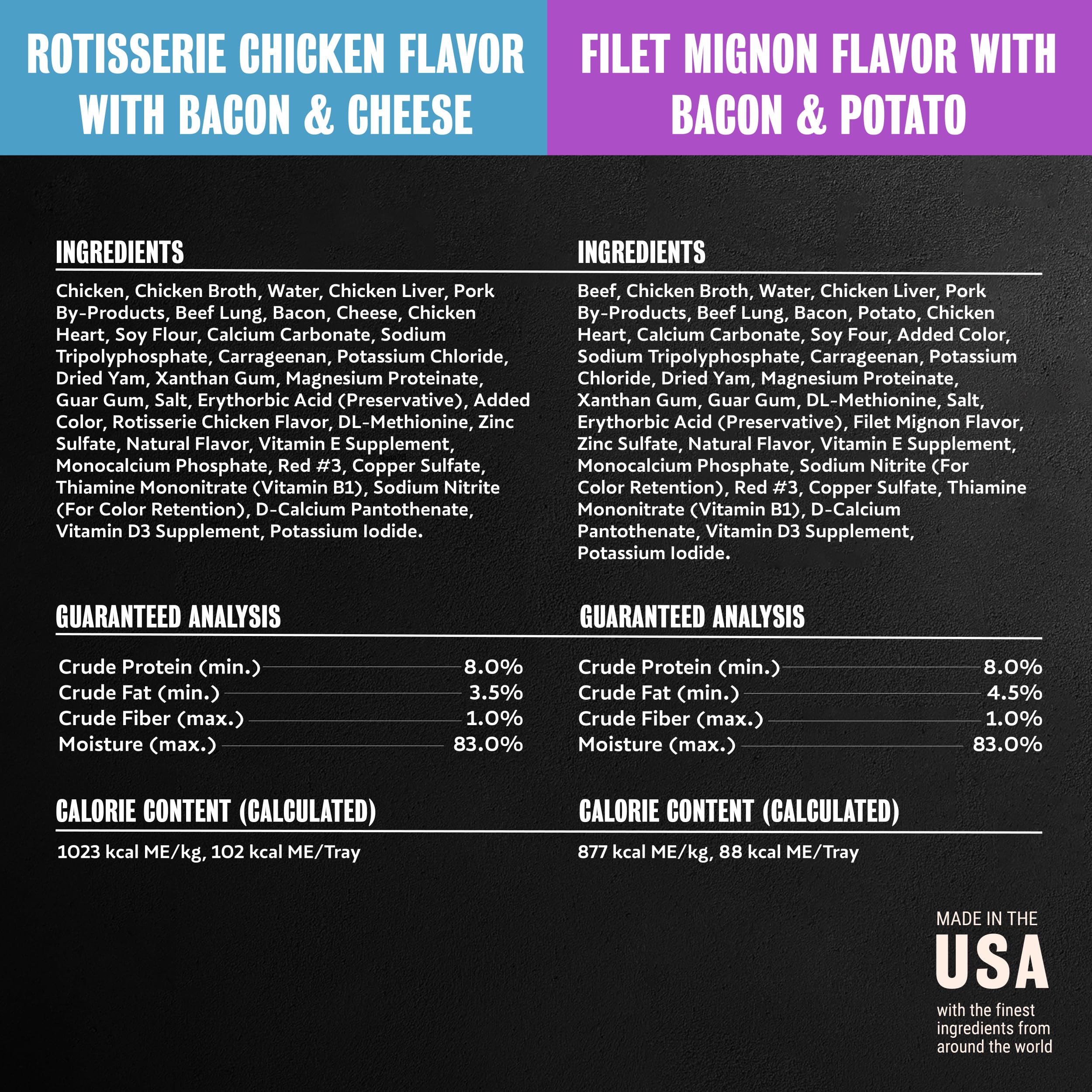No fillers or artificial flavors in Cesar wet dog food