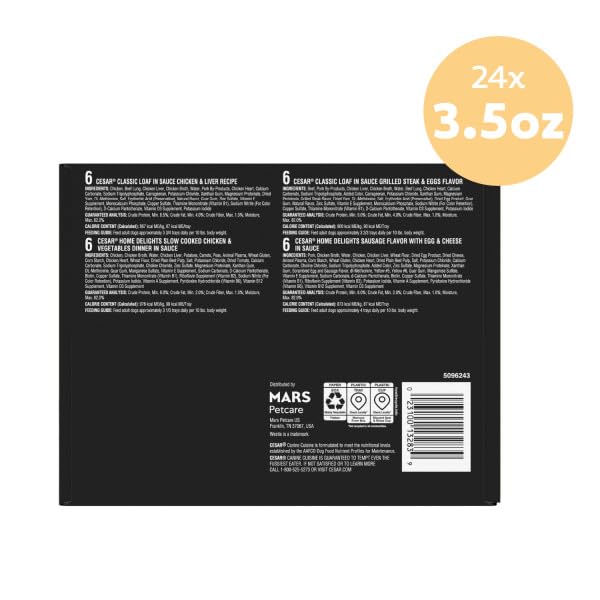 Cesar No fillers or artificial flavors claim—clean ingredient list for happy mealtimes