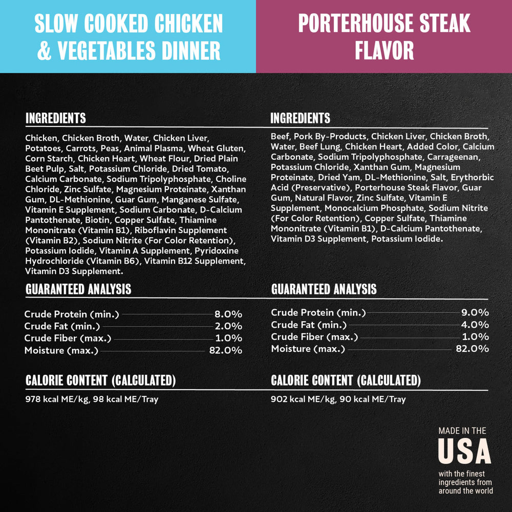 Cesar no fillers or artificial flavors, natural-tasted meals.