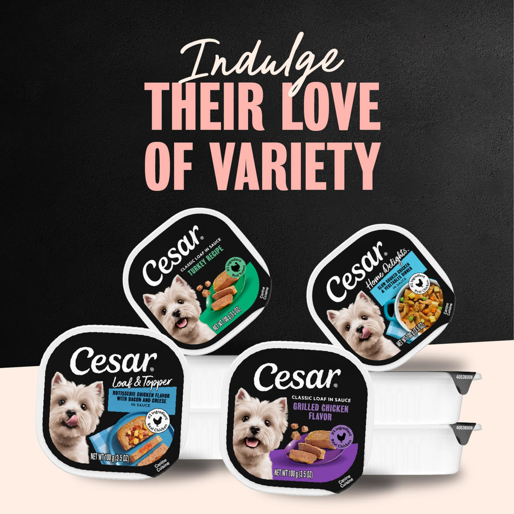 Cesar Poultry Lovers easy-peel trays for quick, mess-free mealtimes