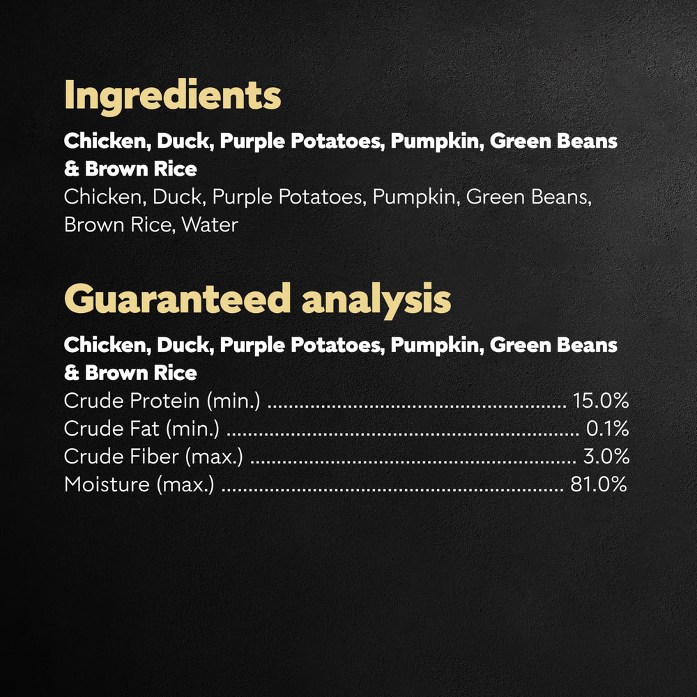 Topper designed to mix with kibble for a complete, flavorful meal