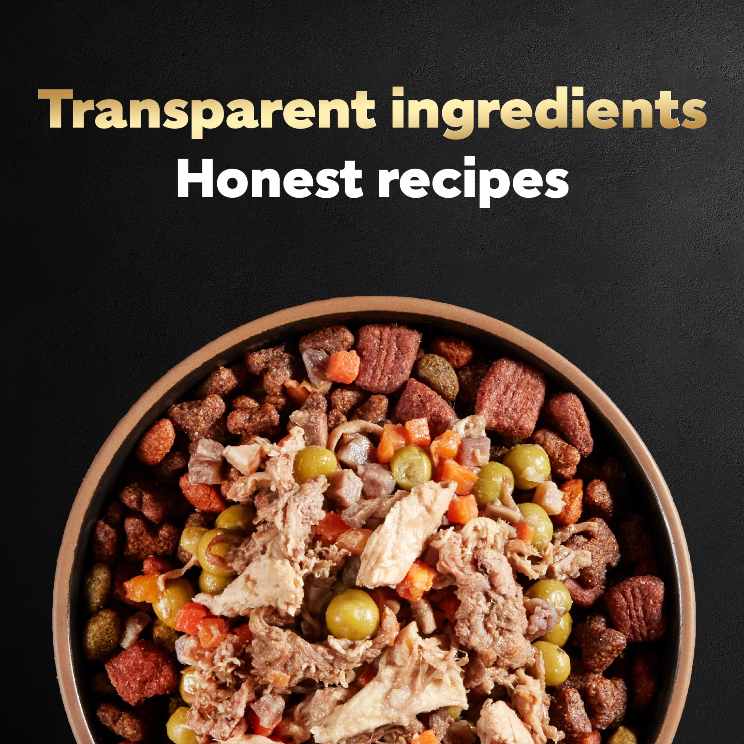 Cesar Simply Crafted real ingredients with no by-products or artificial flavors.