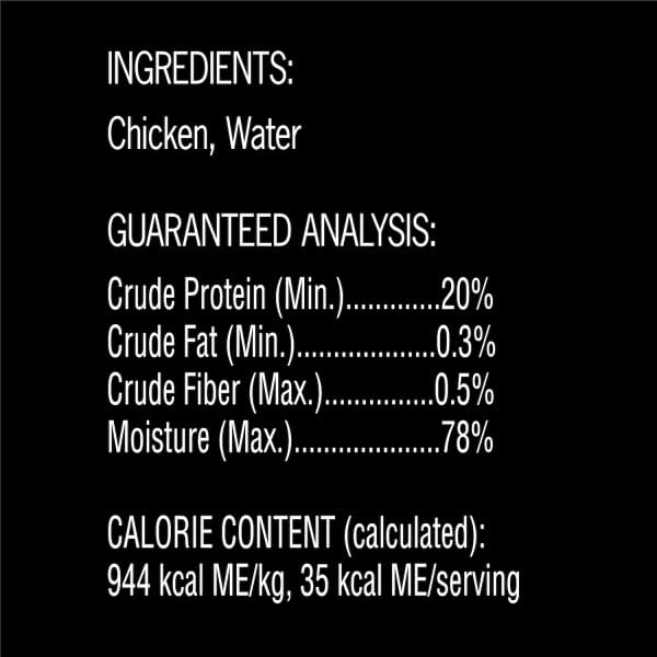 Cesar Simply Crafted real-chicken-ingredient profile on label for premium topping.