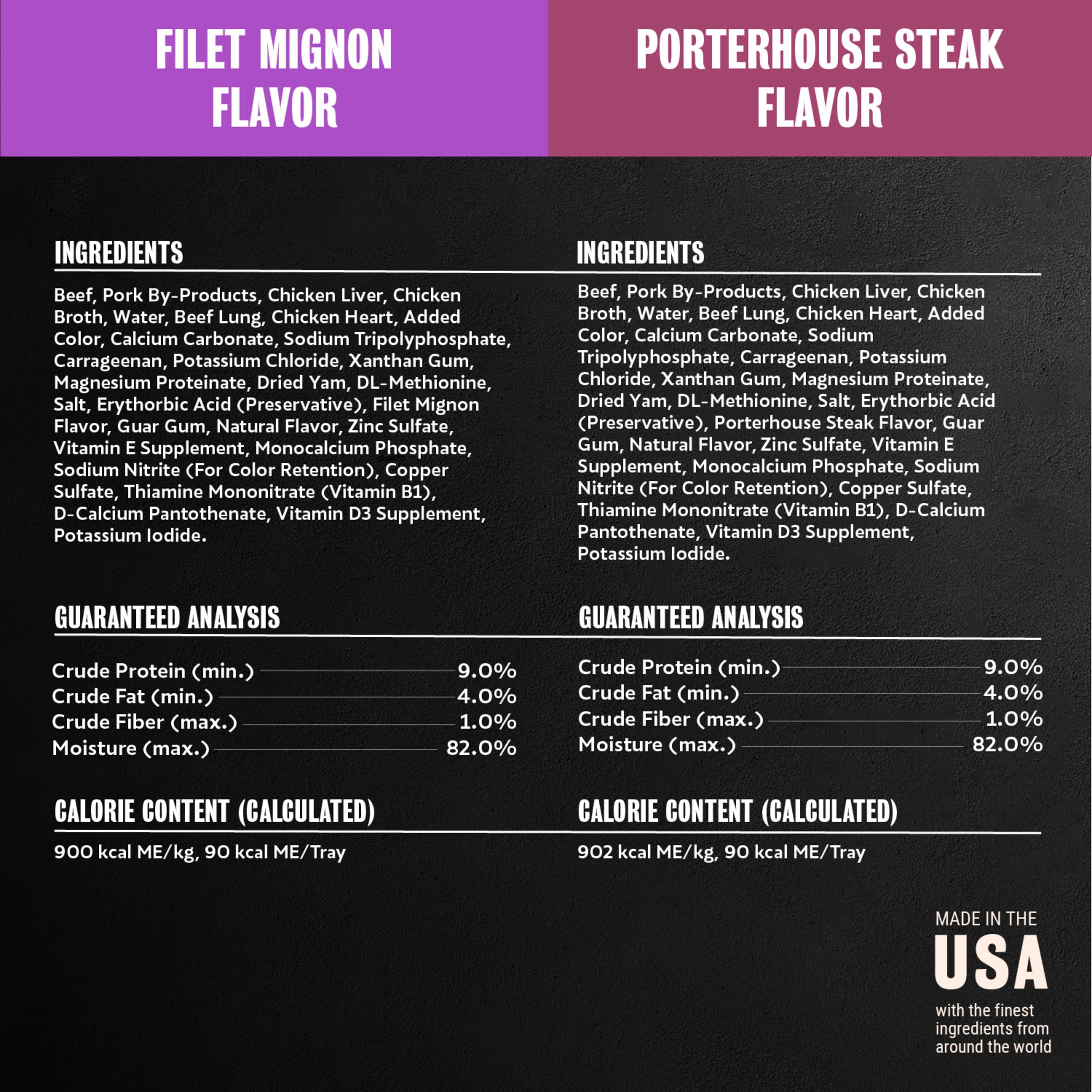 Cesar Steak Lovers 3.5 oz portions for convenient daily meals.