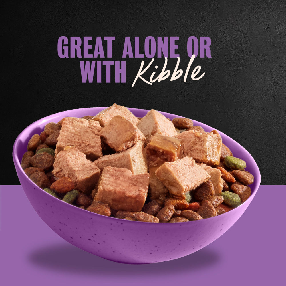 Cesar dog food made in the USA with globally sourced ingredients