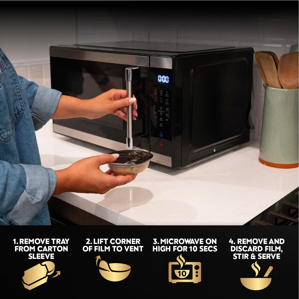 Cesar Warm Bowls microwave-ready serving to heat quickly for busy owners.