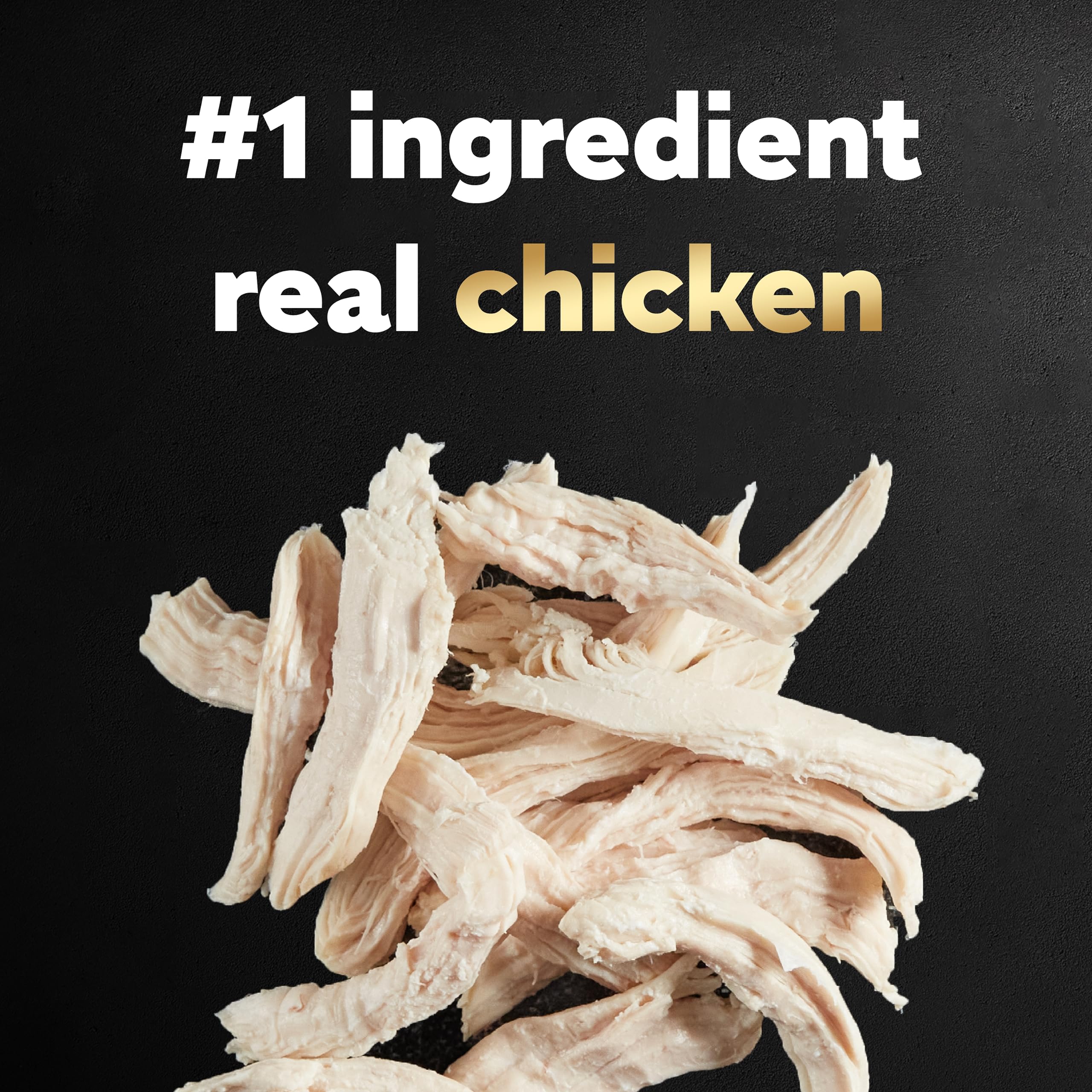 Cesar Wholesome Bowls chicken recipe ingredients display featuring real chicken and vegetables