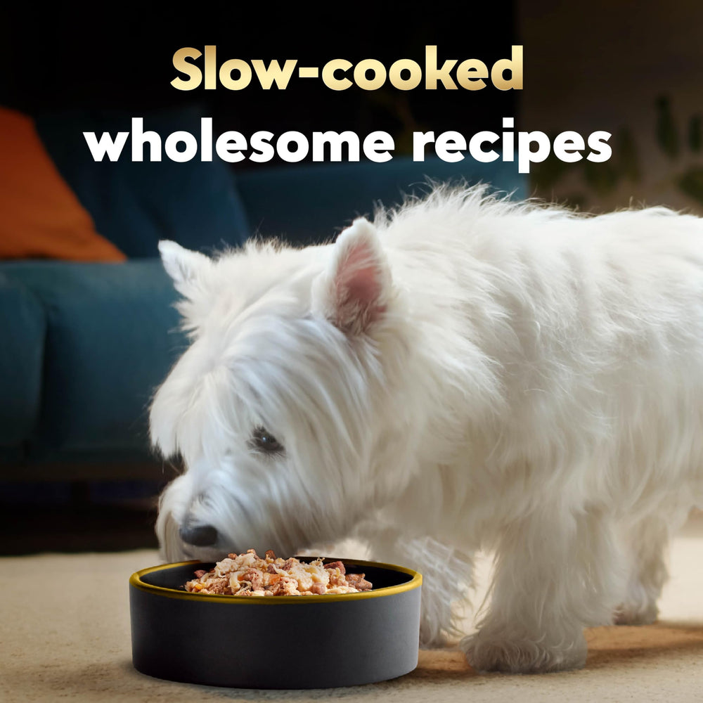 Cesar Wholesome Bowls purple potatoes and carrots in bowl