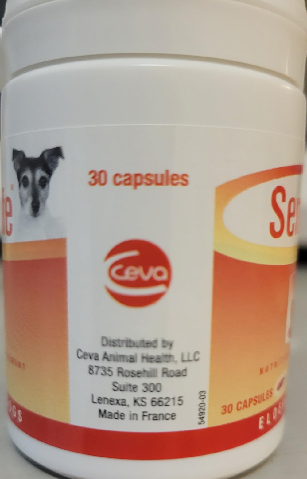 Ceva Animal Health logo on packaging signaling trusted pet care brand