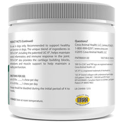 Ceva TRP-Tri-COX Mini Soft Chews liver flavor packaging emphasizes convenient daily joint support for dogs.