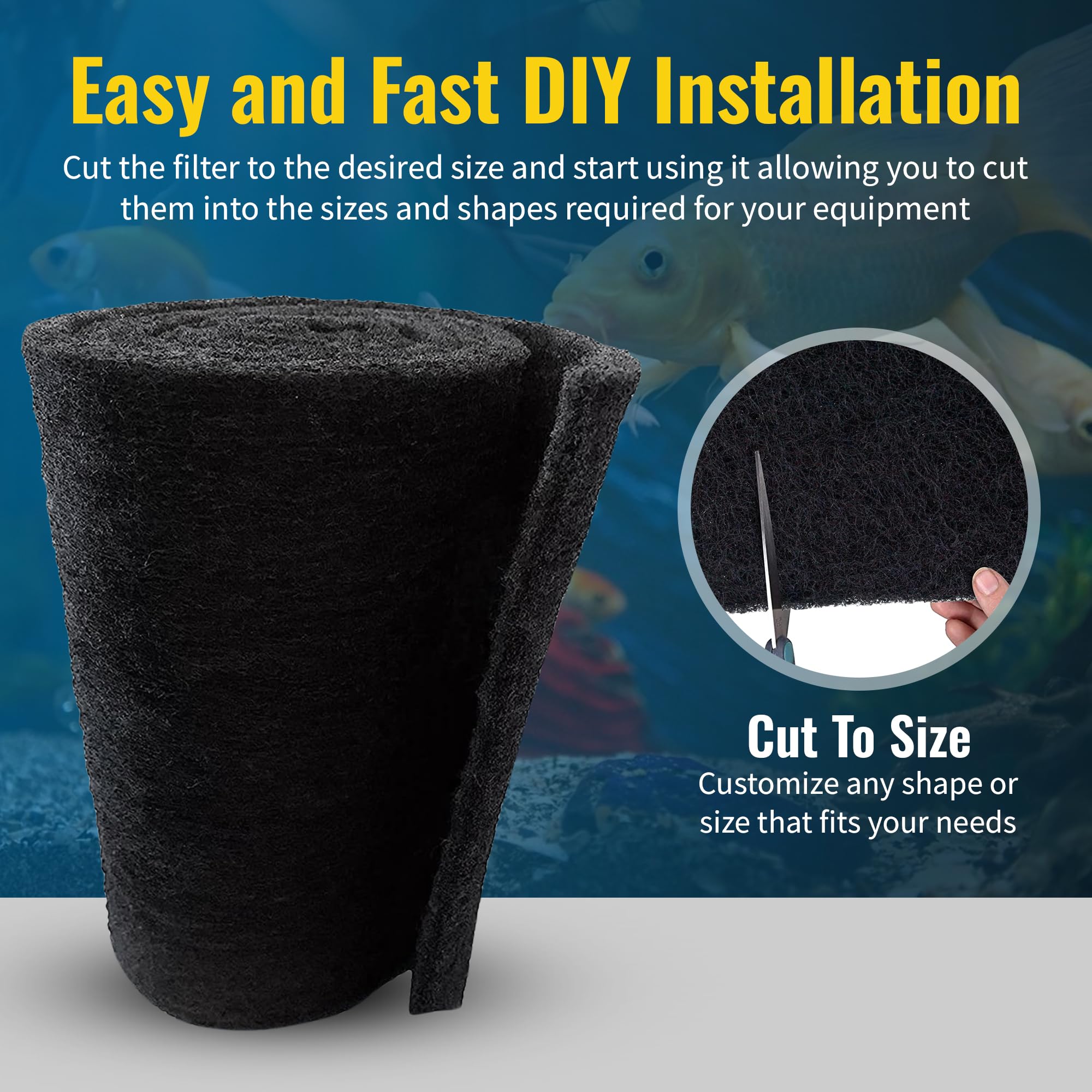 CFS USA-made carbon filter pad for reliable filtration.