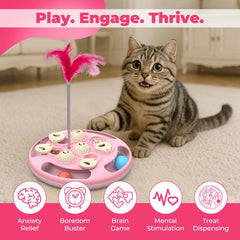 CGBD triple-feature puzzle with feather teaser for interactive play.