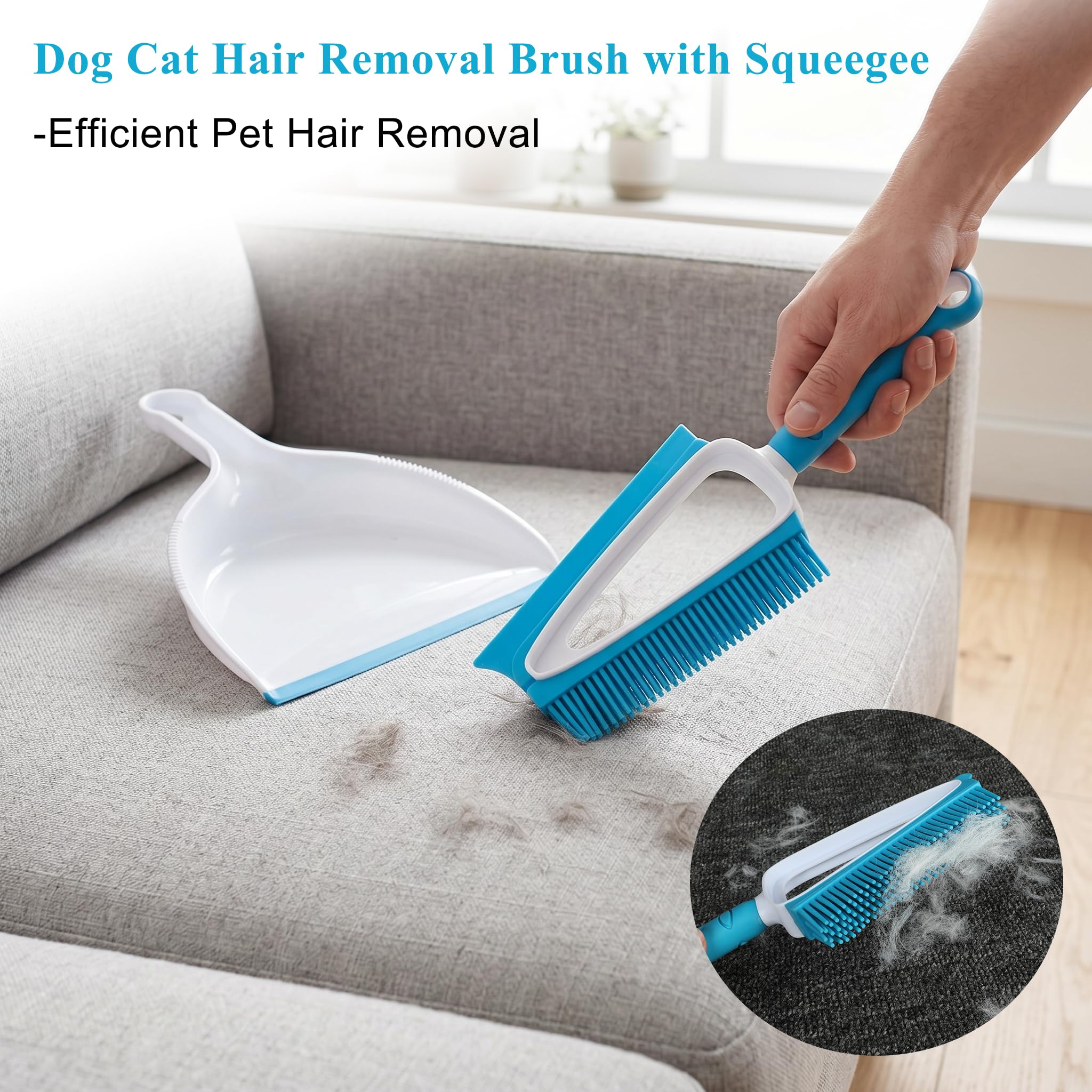 CHANHOO double-sided brush showing scraper side for effective dirt removal.