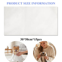 CHANHOO pet bath towel 11.8x21.6 inch, soft nonwoven for gentle fur.