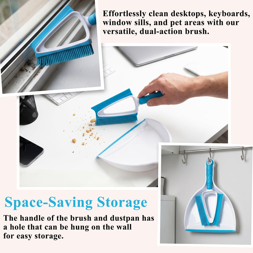 CHANHOO space-saving storage with dustpan hangs neatly on wall.