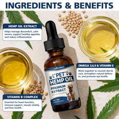 CHANUBITO hemp oil pets calm dog and cat scene suggesting relaxation