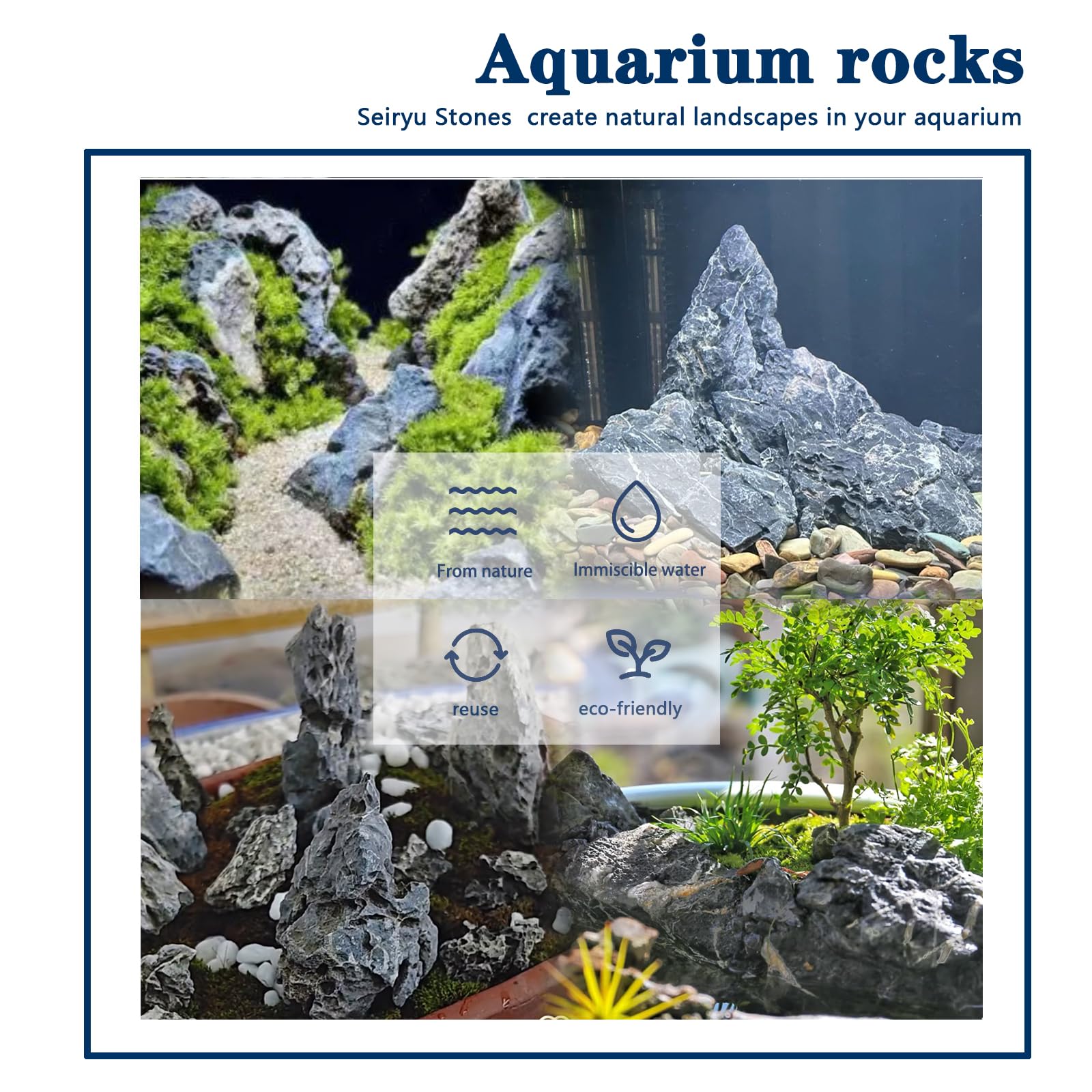 ChaoLeHo Seiryu Stone decorative feature for focal point in tanks.