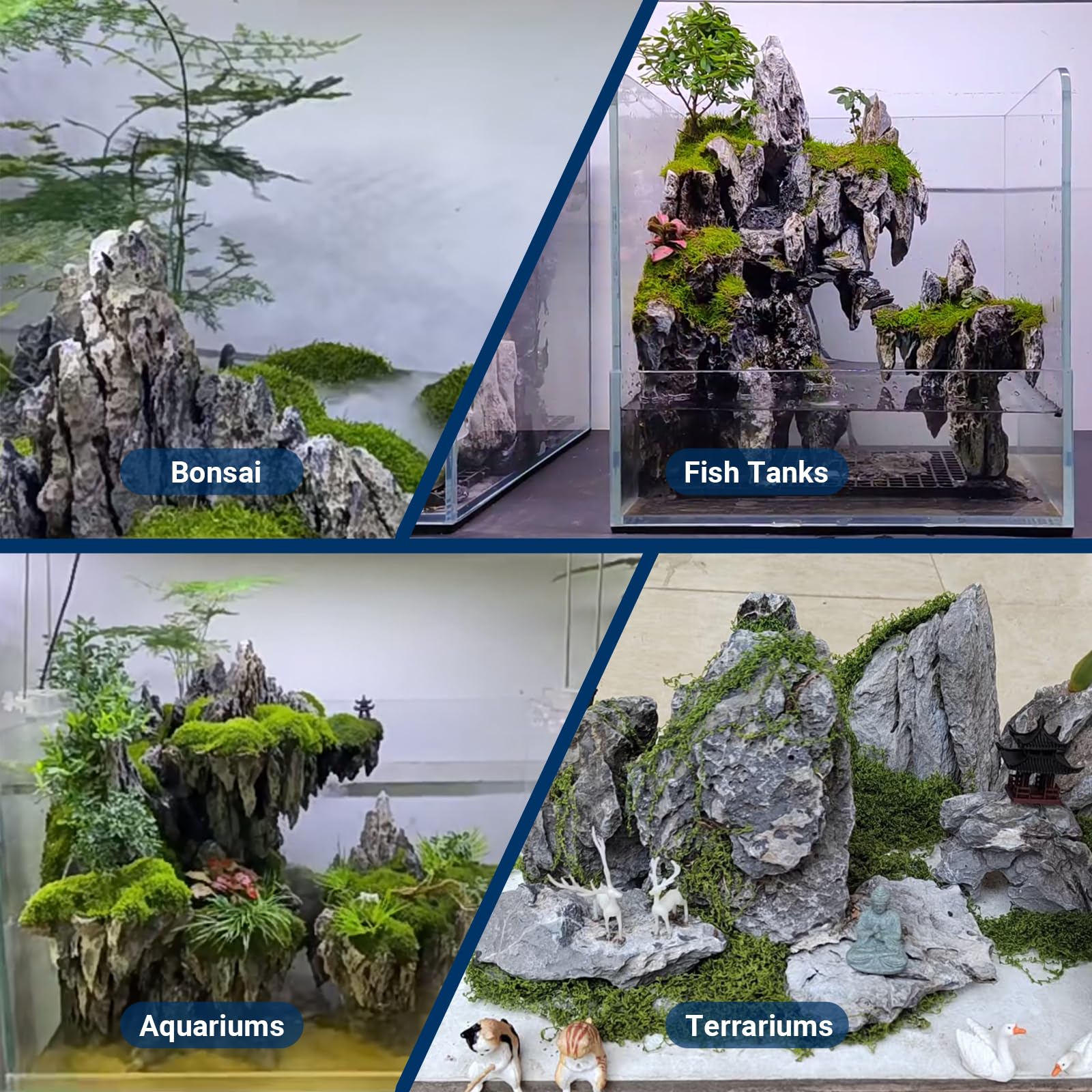 ChaoLeHo Seiryu Stone easy maintenance simplifies tank upkeep.