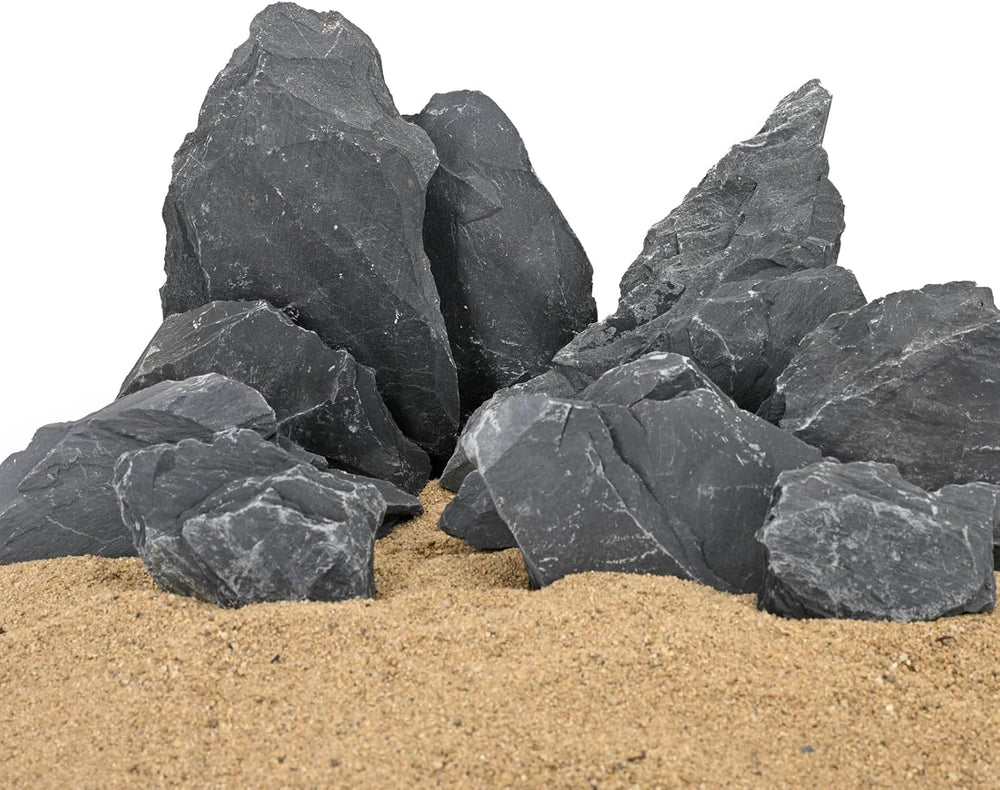 ChaoLeHo slate rocks provide climbing structures in terrariums and reptile habitats.
