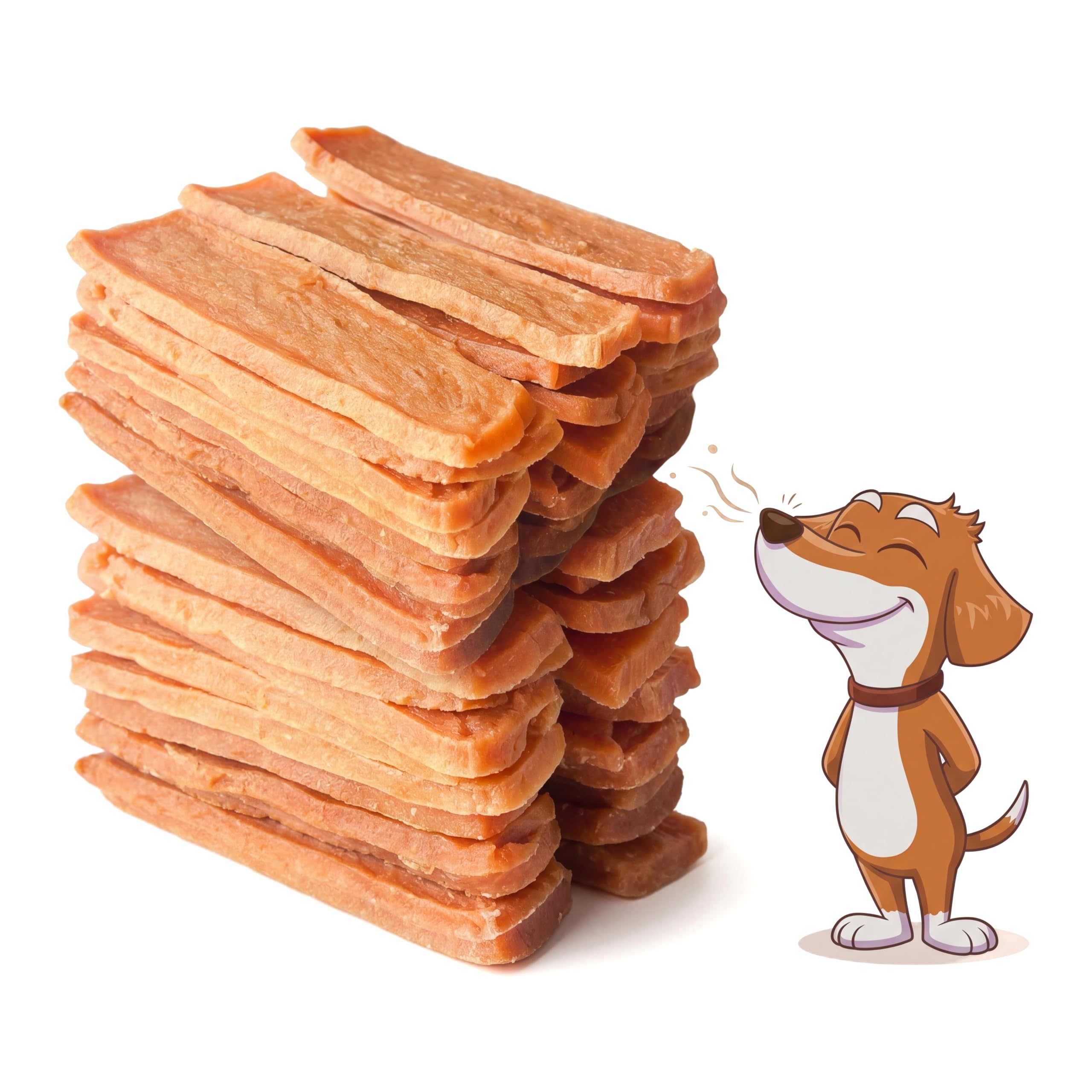 Chaoskitchen smoked salmon jerky packaging showcases a grain-free dog treat.