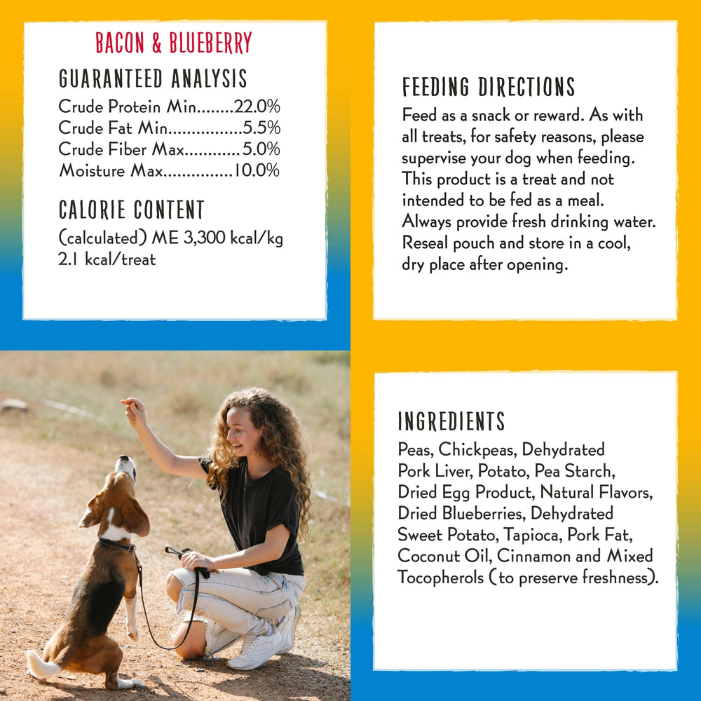 Charlee Bear grain-free training treats support sensitive tummies.