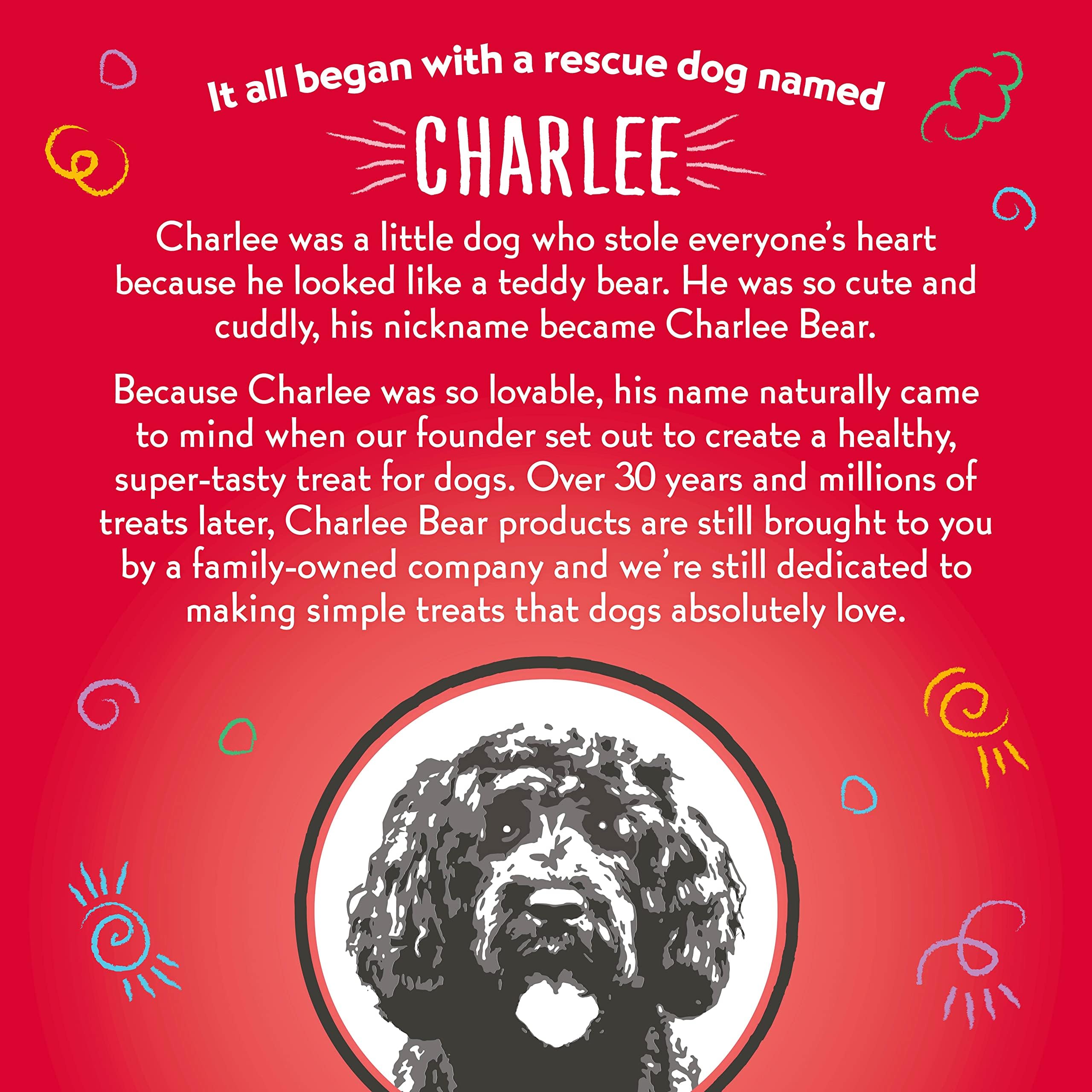 Home or outdoor training using tasty Charlee Bear rewards.