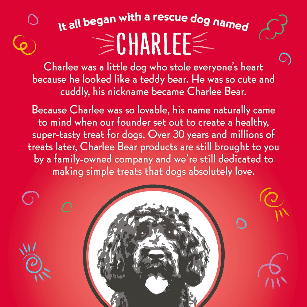 Home or outdoor training using tasty Charlee Bear rewards.