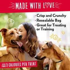 Charlee Bear mini treats for small dogs, perfect bite size.