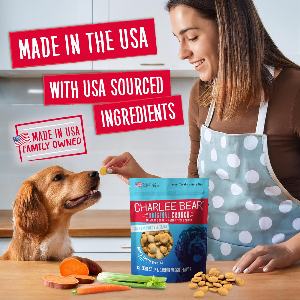 Charlee Bear Original Crunch close-up texture shows crisp bite for training
