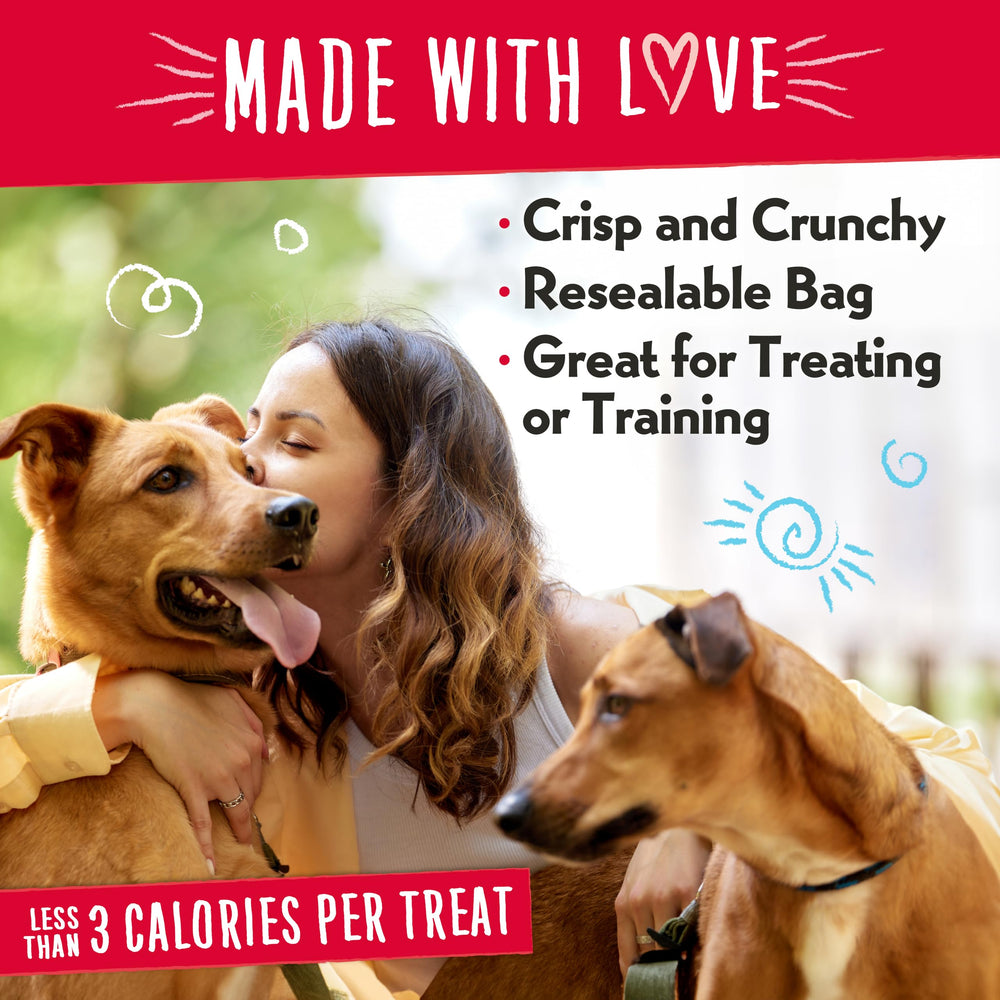 Charlee Bear Original Crunch treats pocket-friendly for on-the-go training.