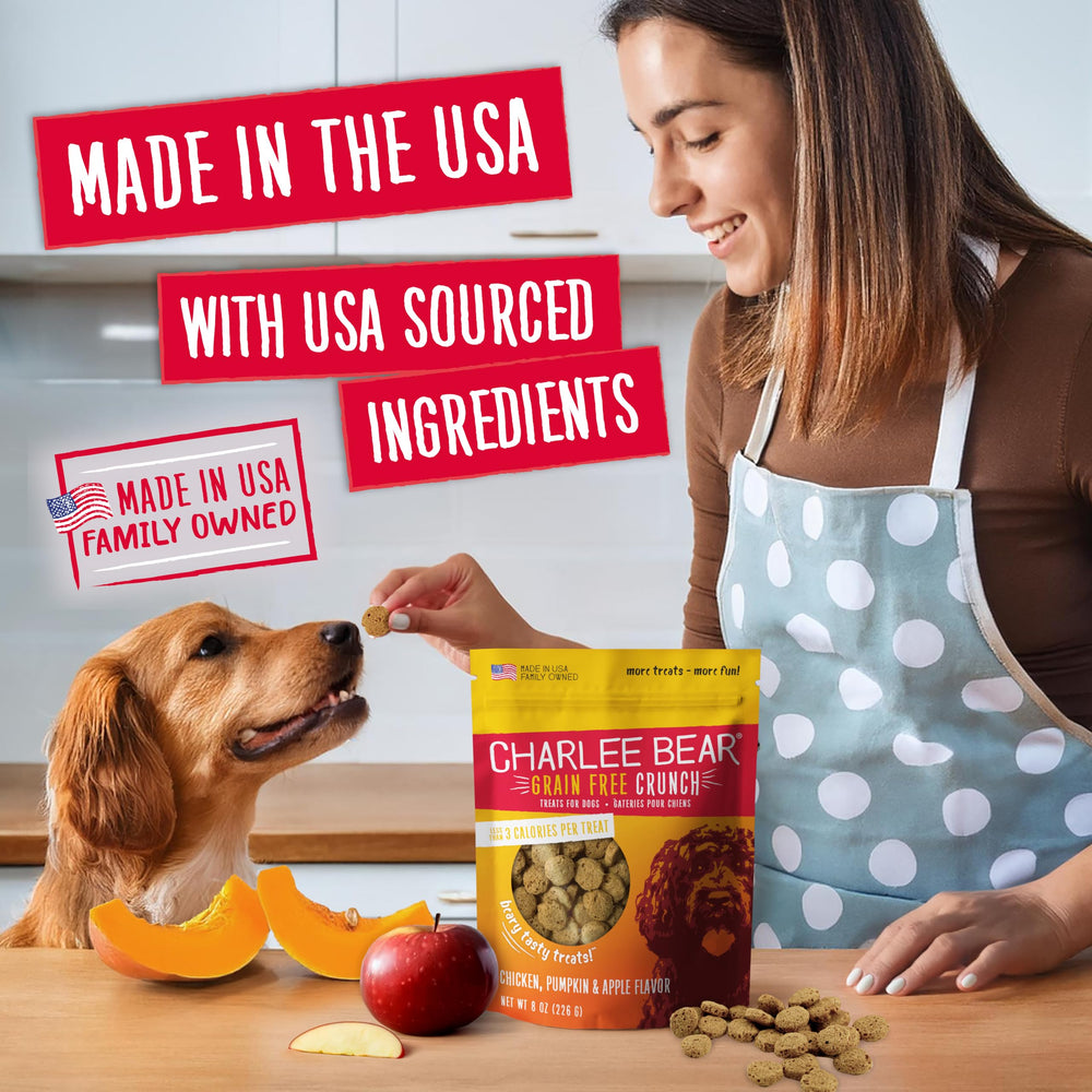 Charlee Bear treats designed for small dogs and puppies during training.