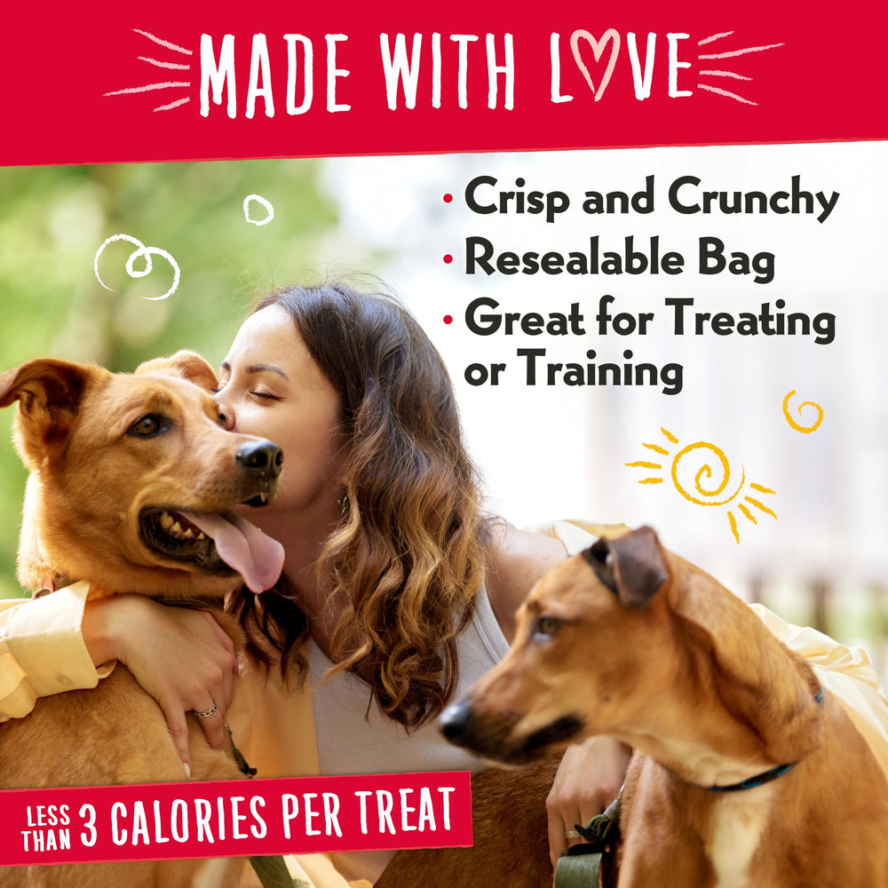 Charlee Bear treats close-up showing crunchy texture for training rewards.