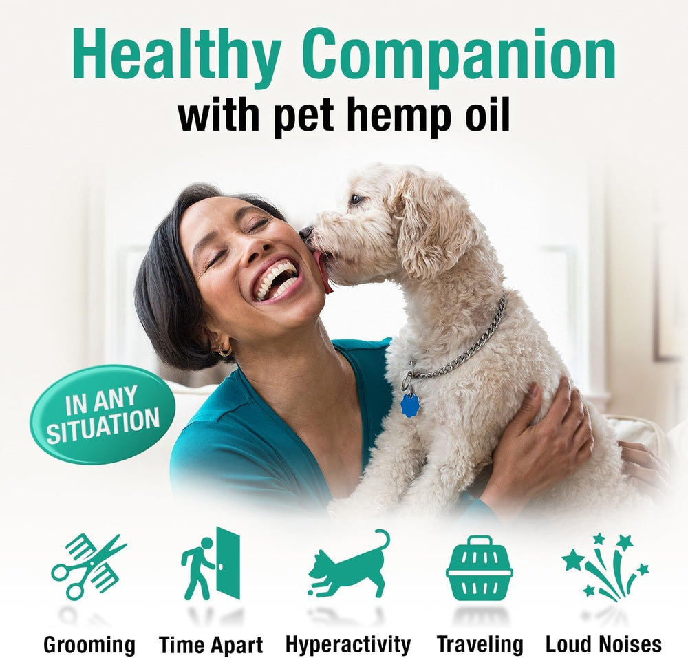 Easy dosing with Charlie and Buddy hemp oil for pets routine