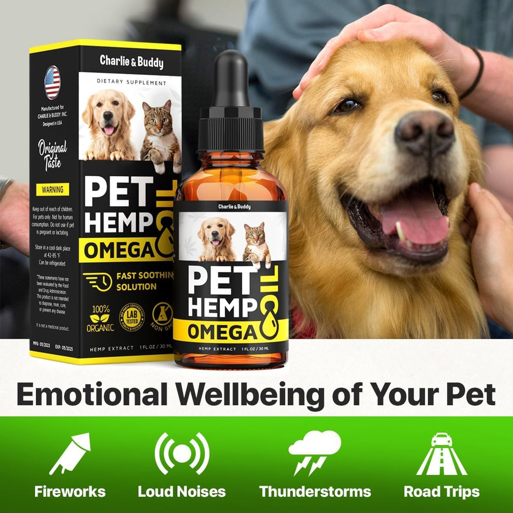 CHARLIE & BUDDY immune-support with omega nutrients for vitality.