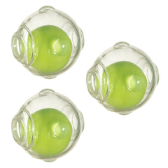 Chase n Chomp clear squeaker ball 2.5 inches for fetch and interactive play.