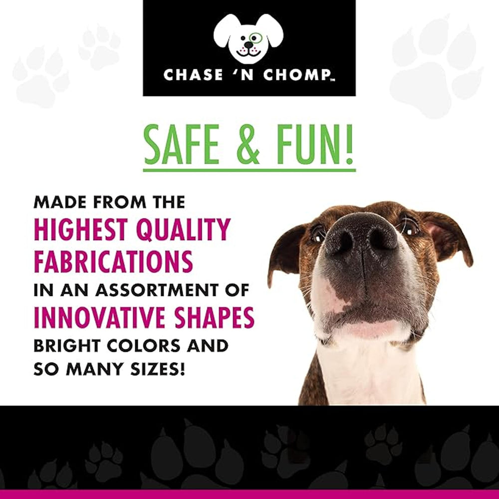 Chase 'n Chomp toy ideal for indoor play and nighttime fetch