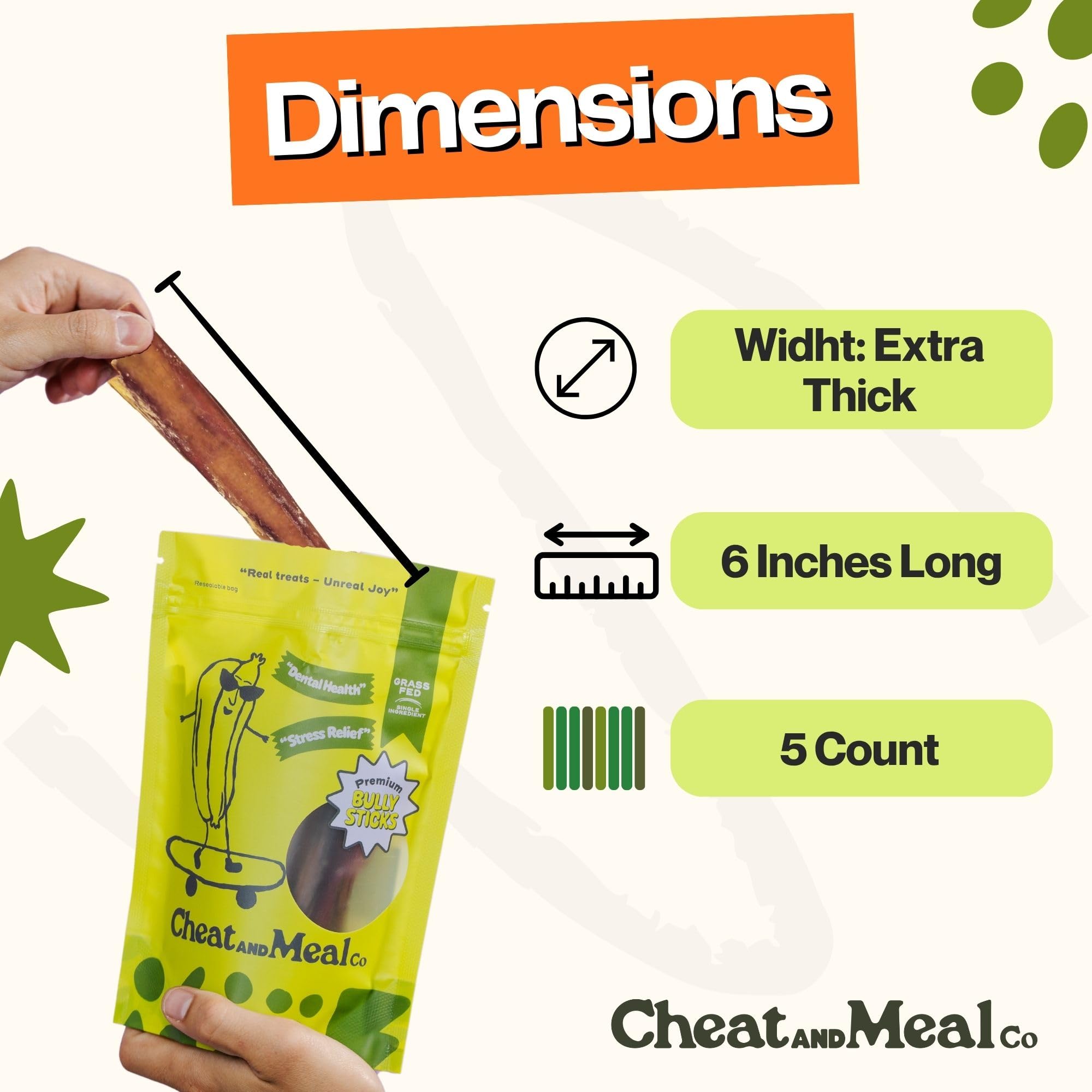 Free-range beef bully sticks showing natural color and texture.