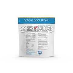 Checkups dental dog treats two-pack outer box for convenience