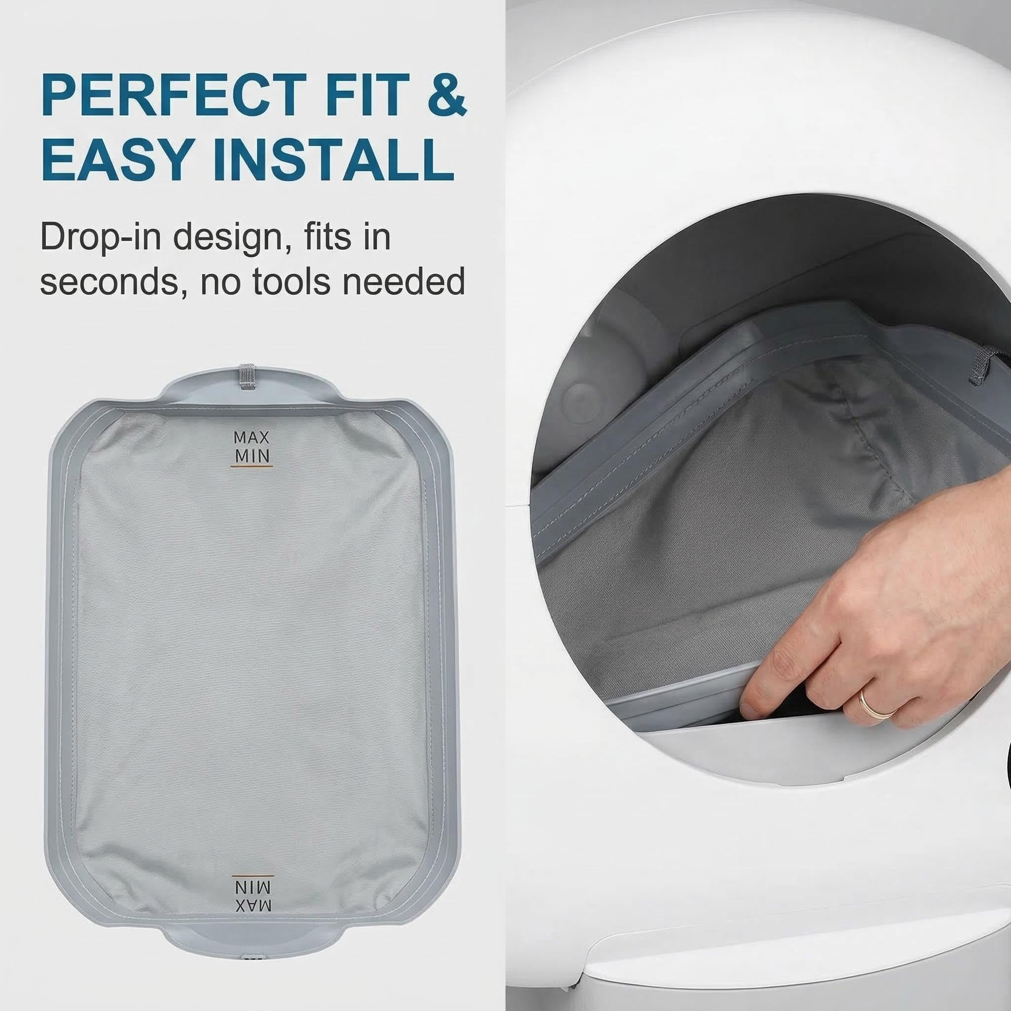CHECPURRY waterproof anti-stick fabric for mess-free disposal