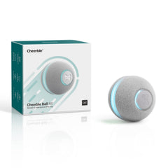 Cheerble Smart Interactive Cat Toy Ball with motion and LED lights.