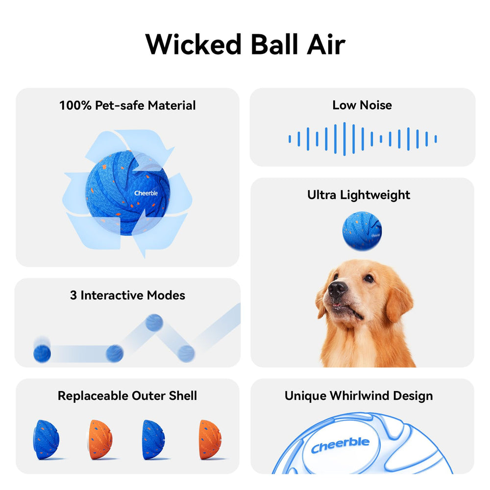 Cheerble Wicked Ball Air mode switch demonstrating play style options