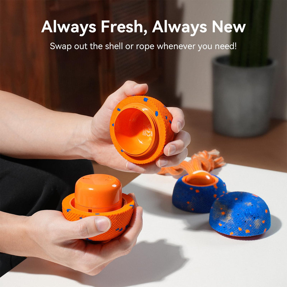 Cheerble Wicked Ball Rolly dynamic motion patterns illustrate Hybrid, Roam, and Spin