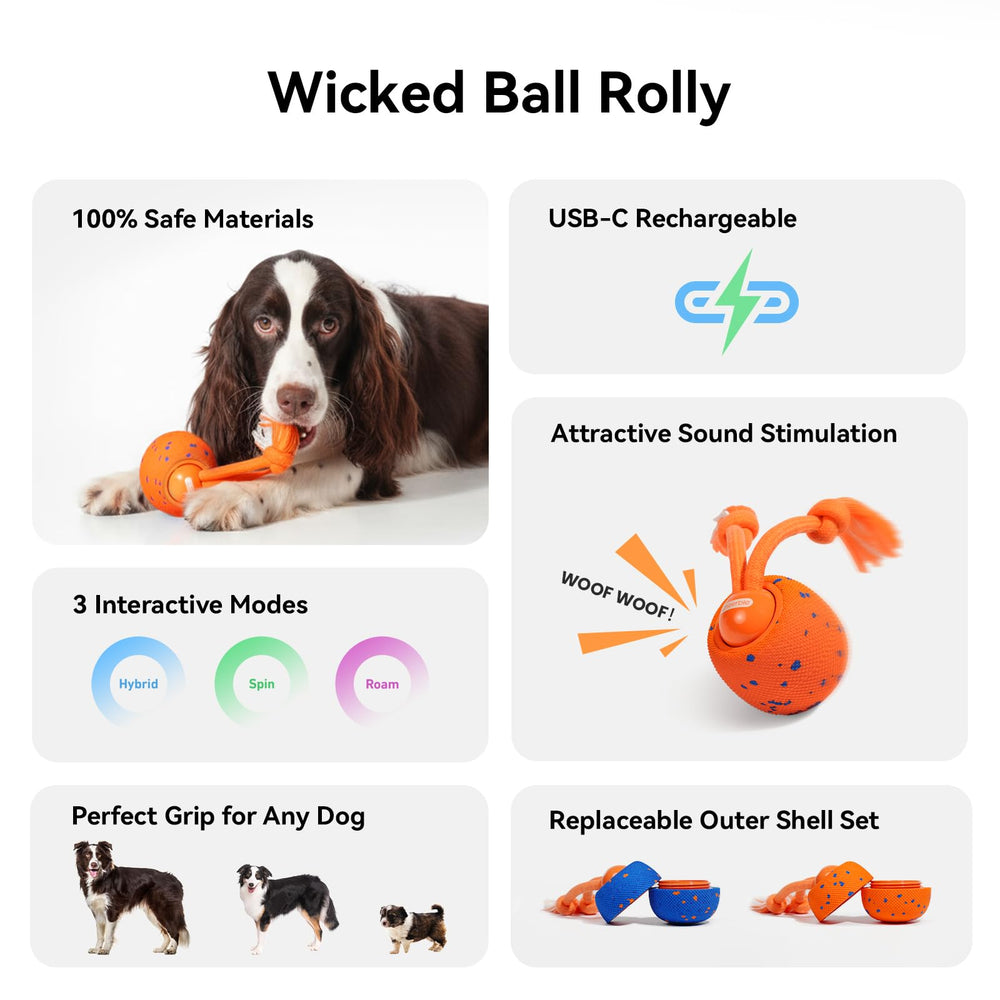 Cheerble Wicked Ball Rolly three modes deliver varied chase experiences