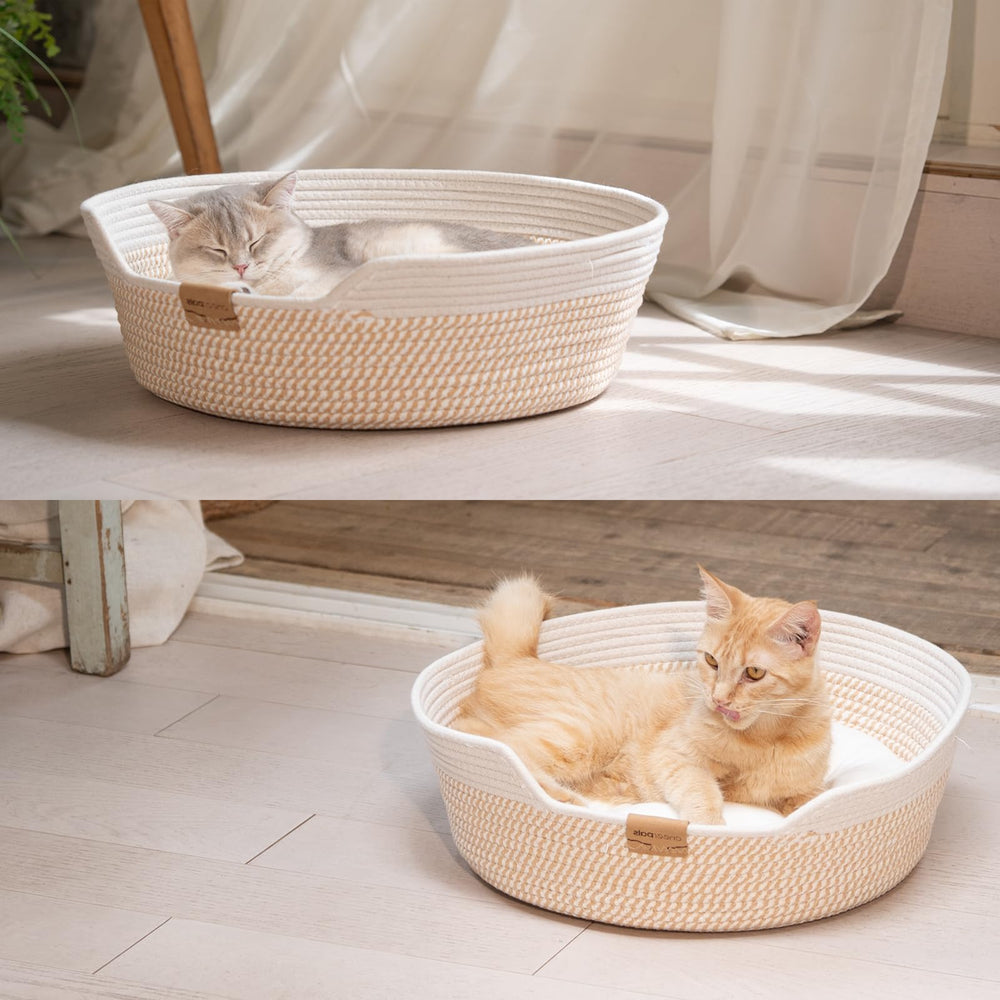 CHEERHOME PETS cat bed basket scratch-use—protects furniture.