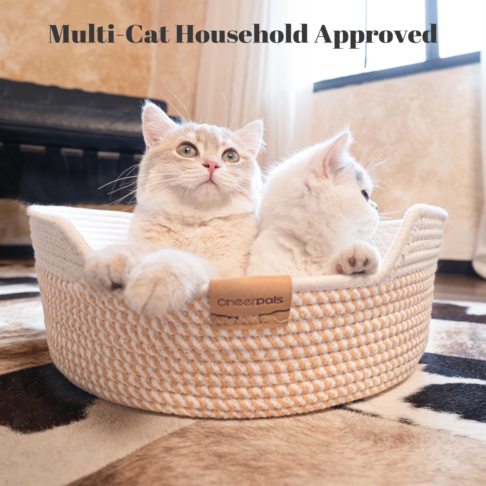 CHEERHOME PETS cat bed basket size-185—generous fit for kittens.