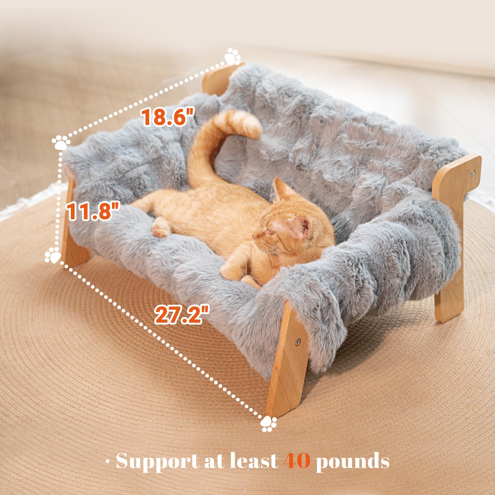 CHEERHOME PETS dimensions 27.2 by 18.6 by 11.8 inches fit small to medium pets