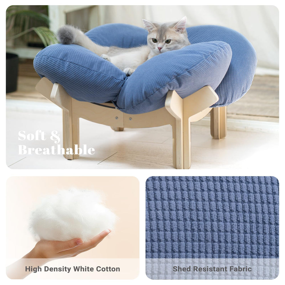 CHEERHOME PETS cross wooden frame base enhances stability.