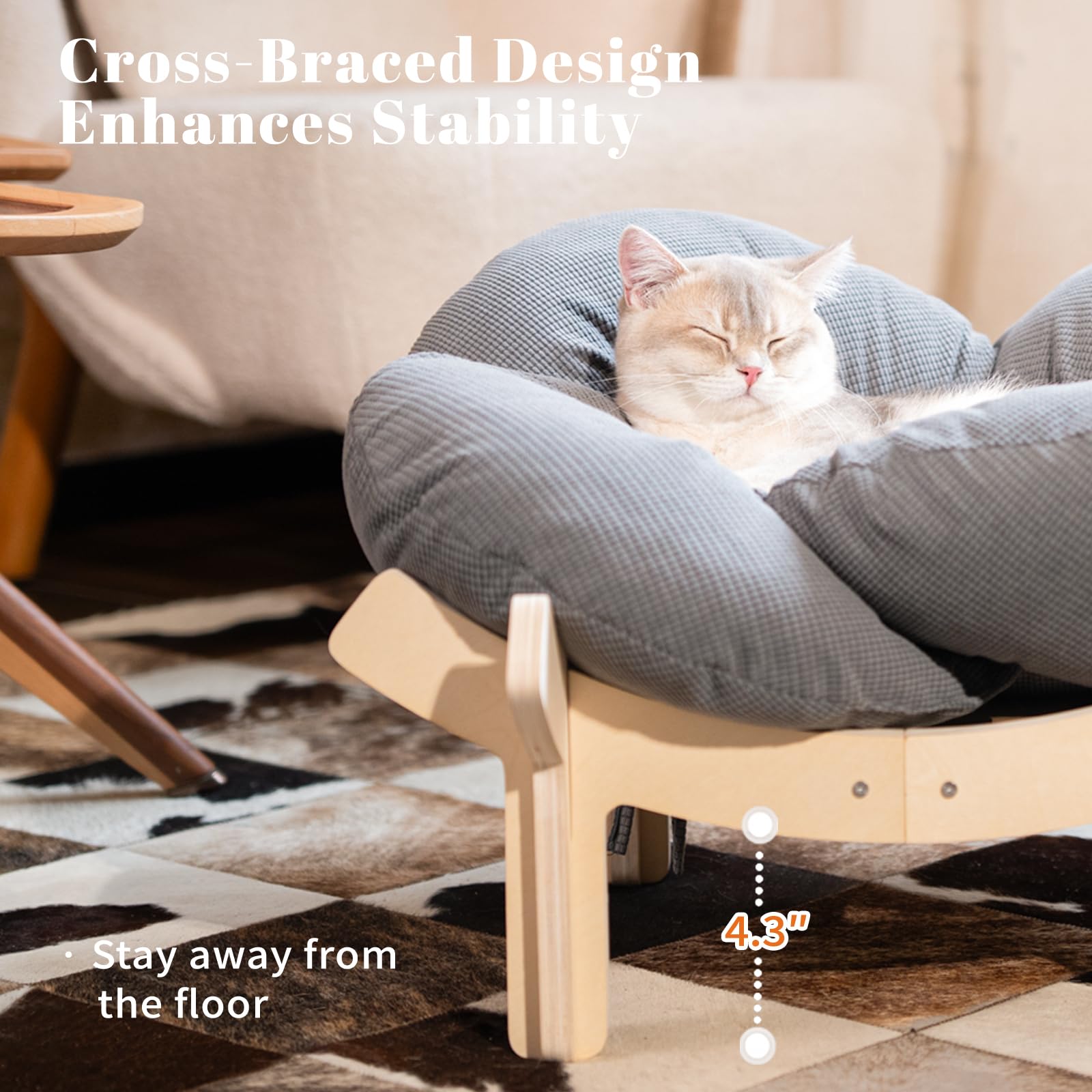 CHEERHOME PETS cushion with fluffy foam for relaxed lounging